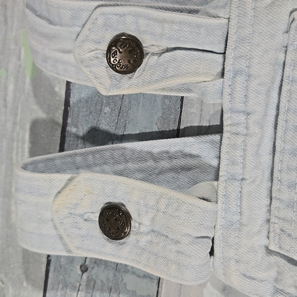 Vintage OshKosh B'Gosh Light Denim Overall Bubble Sz 3/6 Mo Made In USA - Picture 3 of 7